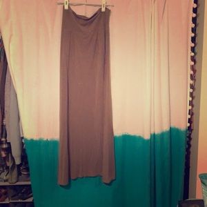 Brown maxi skirt